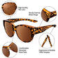 🔥✨ Buy 2 get 1 free🚀 🕶New Oversized Cat Eye Sunglasses Polarized UV400 Protection