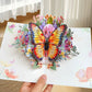 🦋 Perfect Mother's Day gift🦋 Vibrant 3D  Butterfly & Daisy Pop-Up Greeting Card🦋