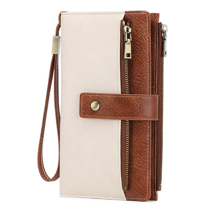 ✨2026 New Arrival👛Women's long wallet, stylish clutch, elegant solid color RFID blocking leather wallet👛