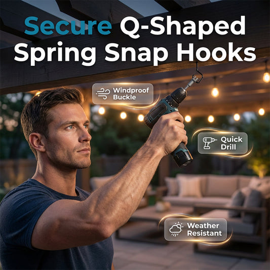 ✨2026 New Arrival✨30k+ SOLD⚡️ Free Shipping Today| Q-Shaped Spring Snap Hooks
